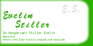 evelin stiller business card